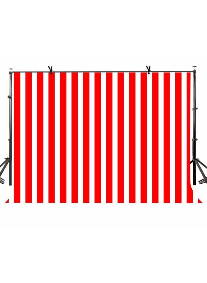 LYLYCTY 7x5 Birthady Backdrop Movie Theater Themed Party Decorations Big Top Circus Theme Party Supplies Banner Red and White Striped Background LYZY0503 - Image 1