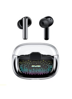 Awei Wireless Bluetooth Earbuds with Noise Cancelling, Compatible with iPhone & Android, Waterproof and Ideal for Gaming with Microphone - Enjoy Sound  - Image 1