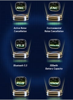 Awei Wireless Bluetooth Earbuds with Noise Cancelling, Compatible with iPhone & Android, Waterproof and Ideal for Gaming with Microphone - Enjoy Sound  - Image 4