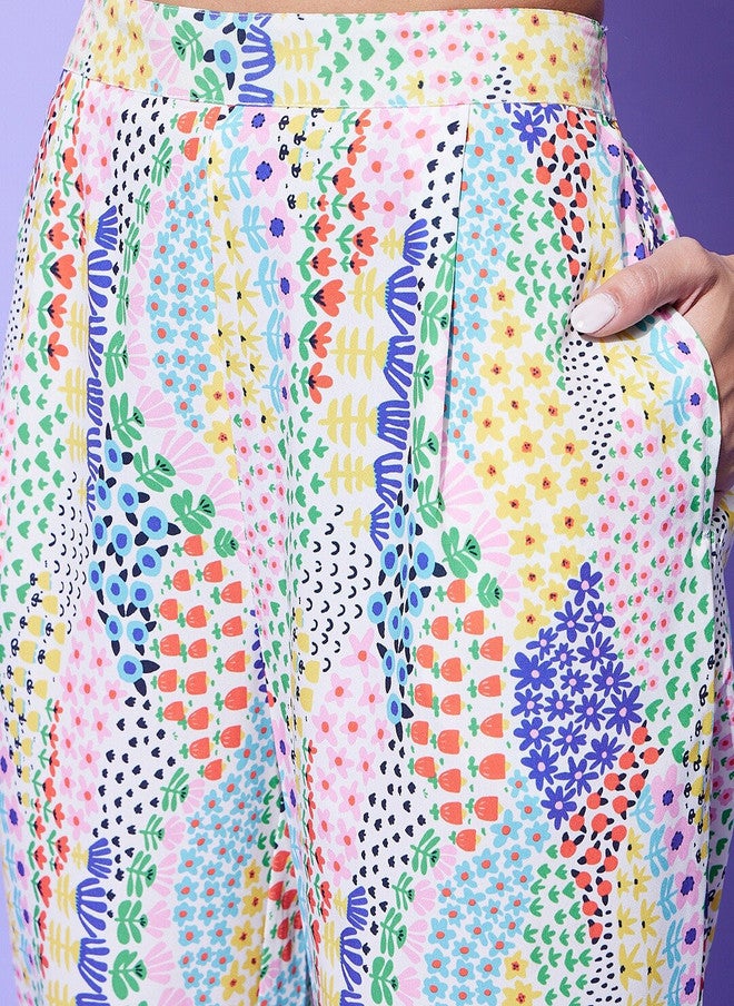 StyleStone طقم قميص وسروال ملون مطبوع من ستايل ستون - Image 3