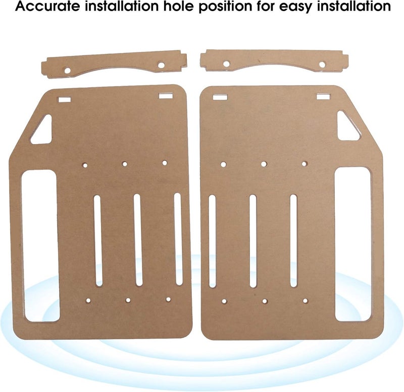 Hard Drive Acrylic Bracket, 3.5 Inch Hard Drive Stand, Transparent DIY Rack Cage for 3 HDDs and 8cm Fan, Includes Mounting Screws and Drawing for PC Enthusiasts - Image 3