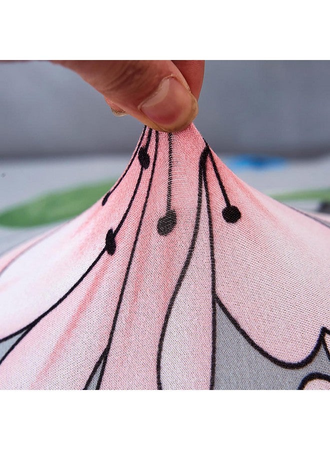 House of Quirk Universal Single Seater Sofa Cover Big Elasticity Cover for Couch 140 GSM Sofa Slipcover (Grey/Pink Flower, 90-145cm) - Image 3