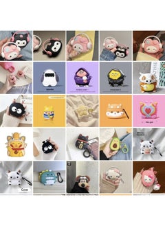 Generic Apple AirPods1/2/3/4 Generation Silicone Protective Case AirPodsPro2 Generation 4/5 Generation Cartoon Protective Case-Color:Milk Tea Cow-Applicable Model:Airpods 3 Generations  - Image 2