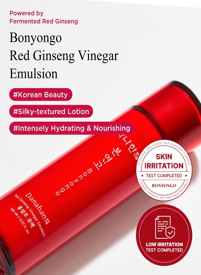 Danahan Bonyongo Red Ginseng Vinegar Emulsion - Hydrating and Firming Face Lotion for Smooth, Youthful Skin - Intensive Nourishing with Fermented Red Ginseng - Korean Skincare, 5.07 fl.oz. - Image 2