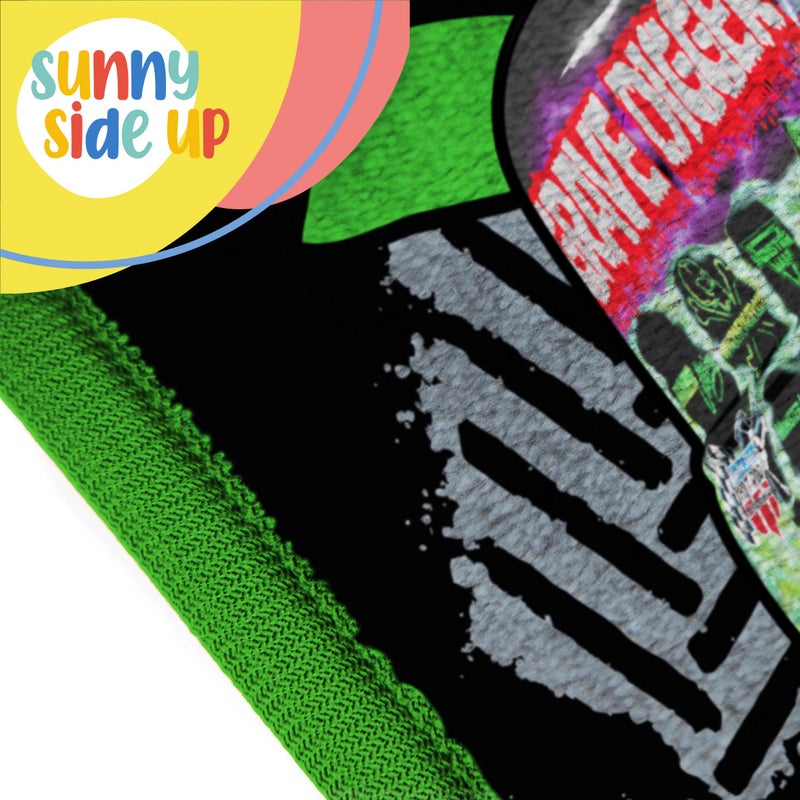 Sunny Side Up Monster Jam Plush Throw Blanket - Measures 46 x 60 Inches - Super Soft & Cozy Fleece Kids Bedding Features Grave Digger - Image 5