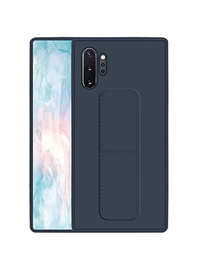 IAF Wrist Strap Stand Phone Case For Samsung Galaxy Note 10 Plus Holder Magnetic Back Cover Blue