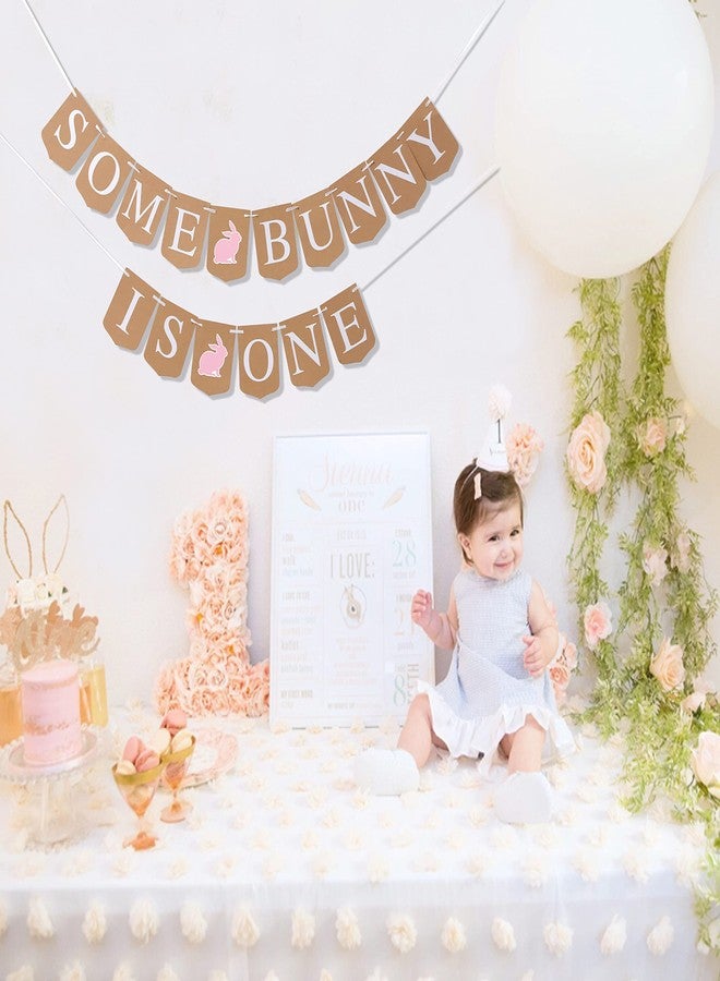 Felix Some Bunny is One Banner - Easter First Birthday Party Decor/Decorations,Bunny's Rabbit 1st/First Birthday,Easter Bunny Birthday,Some Bunny Banner/Garland,Bunny Turning One, Cake Smash Banner - Image 4