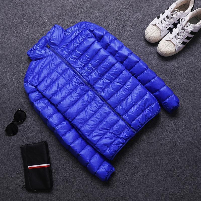 Down cotton-padded jacket mens autumn and winter light medium-old special clearance off-size brand handling short plus size postage Baolan male collar [clearance processing]]