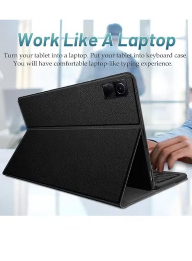 Backlit Touchpad Keyboard Case for Xiaomi Redmi Pad SE 11 inch 2023, 3-Zone Backlit Wireless Trackpad Keyboard with Protective Slim Stand Cover Case for 11” Redmi Pad SE 2023 Release - Image 5