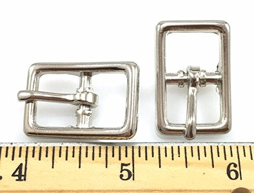 Dangerous Threads Center BAR Buckle Buckles 1/2" Nickel Finish 25 Pieces - Image 1