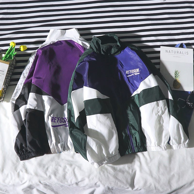 2022 Autumn Couple Jacket Hip-Hop Trend Korean Mens Outerwear Green  - Image 3