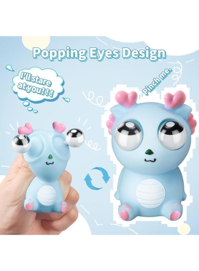 8 سنتيمتر ضغط التنين البوب ​​خارج عيون اللعب العين ظهرت التنين الإجهاد الإغاثة لعبة الضغط - Image 3