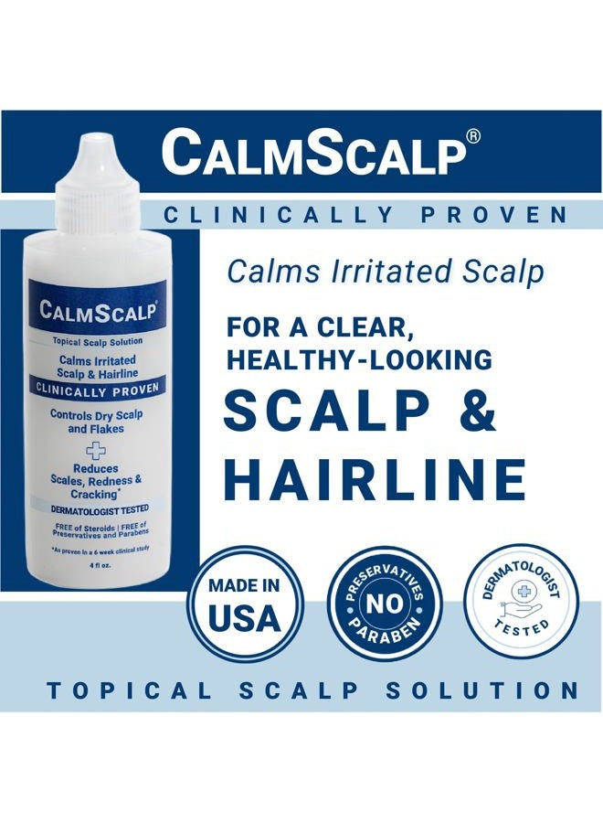 CalmScalp علاج فروة الرأس | تخفيف الحكة | يقشر القشور ورقائق الشعر | يعزز بيئة صحية لنمو الشعر | صنع في الولايات المتحدة الأمريكية | 4 أونصات - Image 5