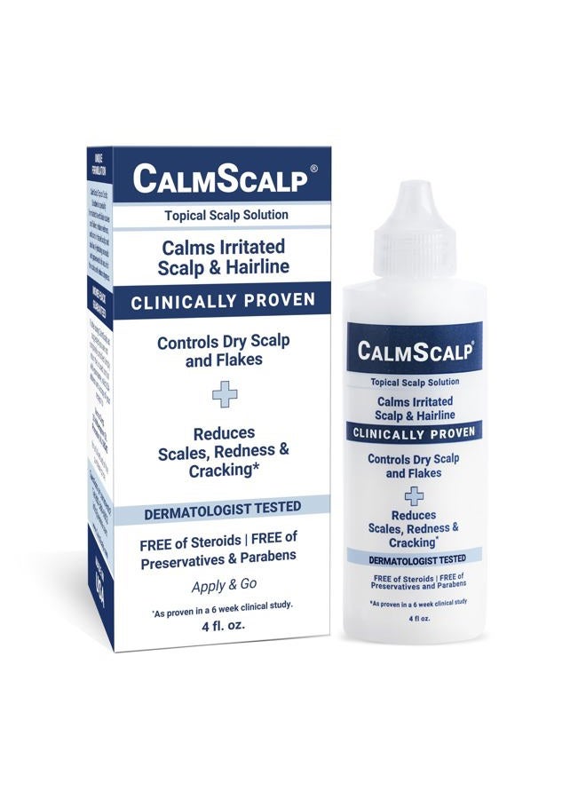 CalmScalp علاج فروة الرأس | تخفيف الحكة | يقشر القشور ورقائق الشعر | يعزز بيئة صحية لنمو الشعر | صنع في الولايات المتحدة الأمريكية | 4 أونصات - Image 1