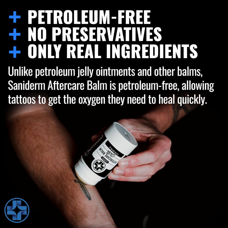 Saniderm Original Tattoo Aftercare Balm - Large (2.0 oz) – Petroleum Free, Organic Tattoo Moisturizer Infused with Sea Buckthorn Oil and Other Natural Ingredients - Image 4