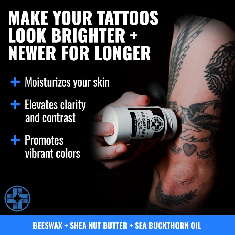 Saniderm Original Tattoo Aftercare Balm - Large (2.0 oz) – Petroleum Free, Organic Tattoo Moisturizer Infused with Sea Buckthorn Oil and Other Natural Ingredients - Image 2