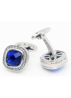 Silver Tone Blue Crystal Cufflinks For Men Wedding Dress Square Crystal Men Cuff Links For Shirt Party Birthday Anniversary Dress - pzsku/Z64EE25CB1C57635E4D92Z/45/_/1735816711/e4fef7b8-1870-4bad-85cf-b9ed9d62ed1f