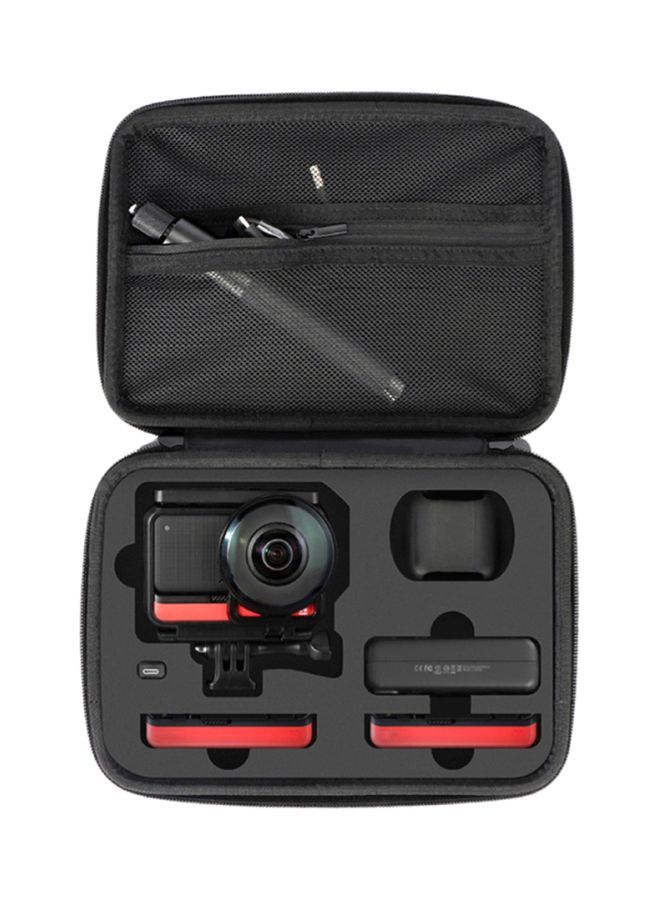 NIBEMINENT Storage Carrying Case For Insta360 One R 4K Action Camera 23.5x17.5x5.5cm Grey  - Image 1