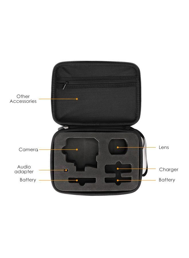 NIBEMINENT Storage Carrying Case For Insta360 One R 4K Action Camera 23.5x17.5x5.5cm Grey  - Image 3