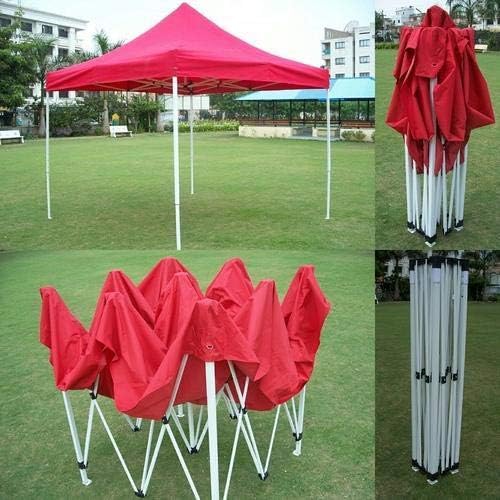 RAHAS Portable Gazebo Canopy Tent Foldable Popup Foldable Canopy TentPerfect for Outdoor Terrace Garden Red - Image 4