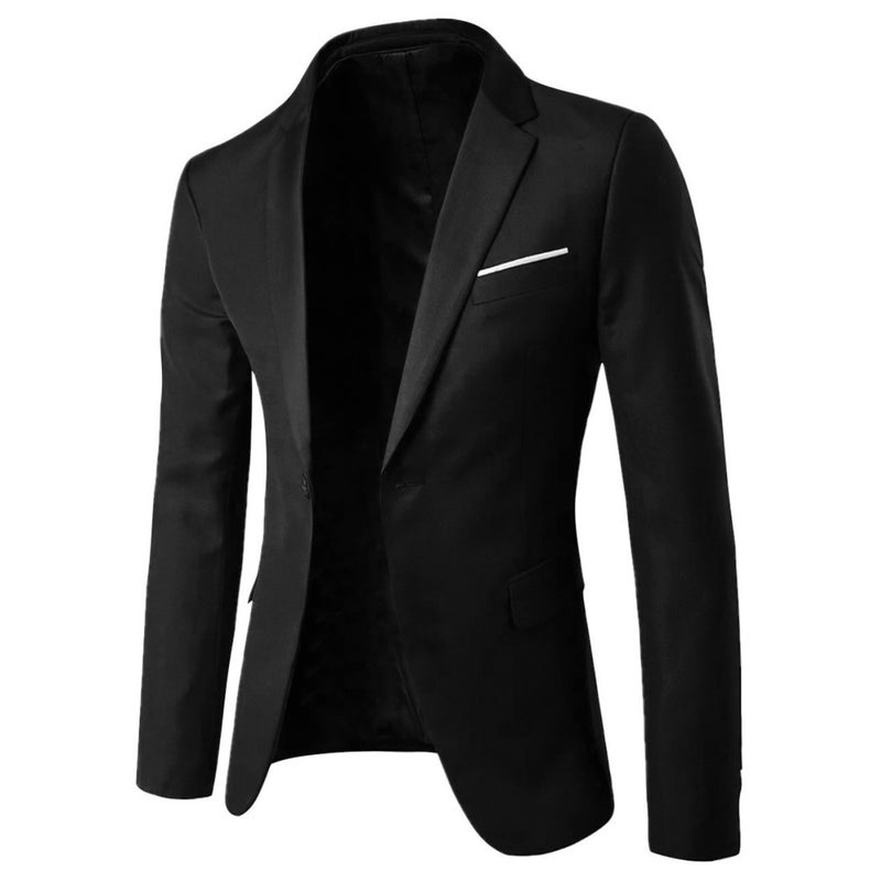 New Fashion Small Suit Mens Wedding Suit Jacket Korean Slim-fit Business Casual Professional Dress Jacket Mens Gray [single buckle]] - Image 5