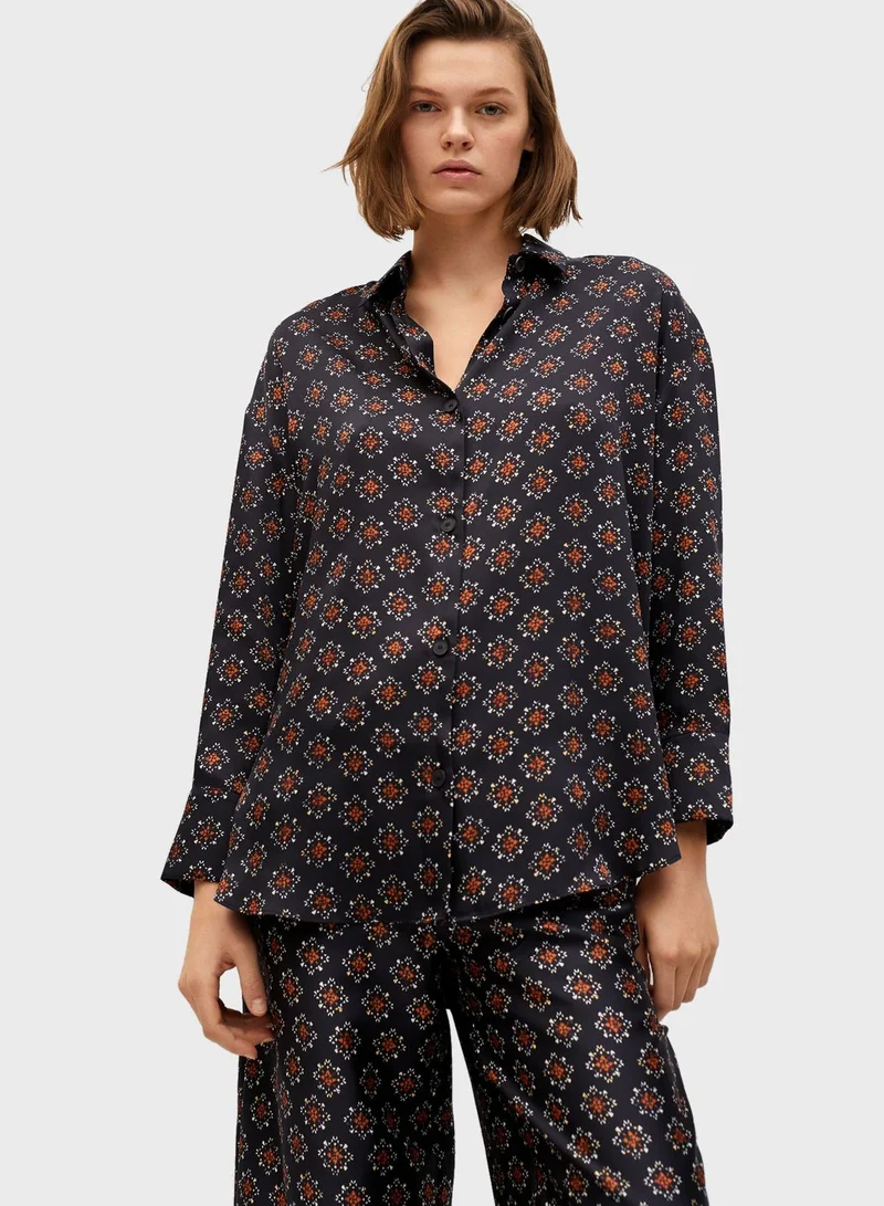 MANGO Printed Shirt