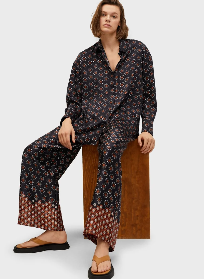 MANGO Printed Shirt