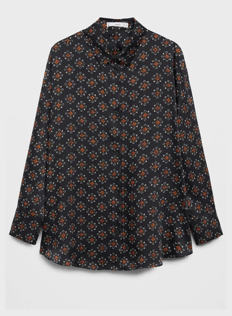MANGO Printed Shirt