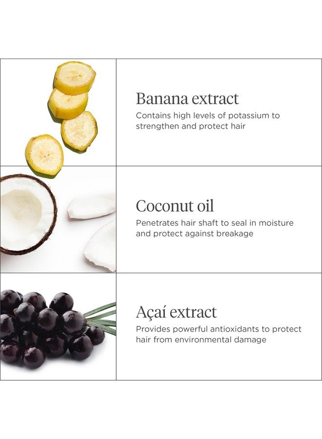 Briogeo شامبو سوبر فودز المغذي بالموز وجوز الهند يجدد الشعر الجاف الباهت ويدعم صحة الشعر وفروة الرأس، نباتي وخالي من الفالات والبارابين، 12.5 أونصة - Image 4