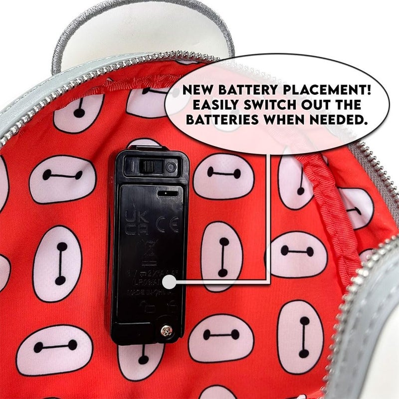 Loungefly Loungefly Disney Glow in the Dark Talking Baymax Backpack  - Image 4