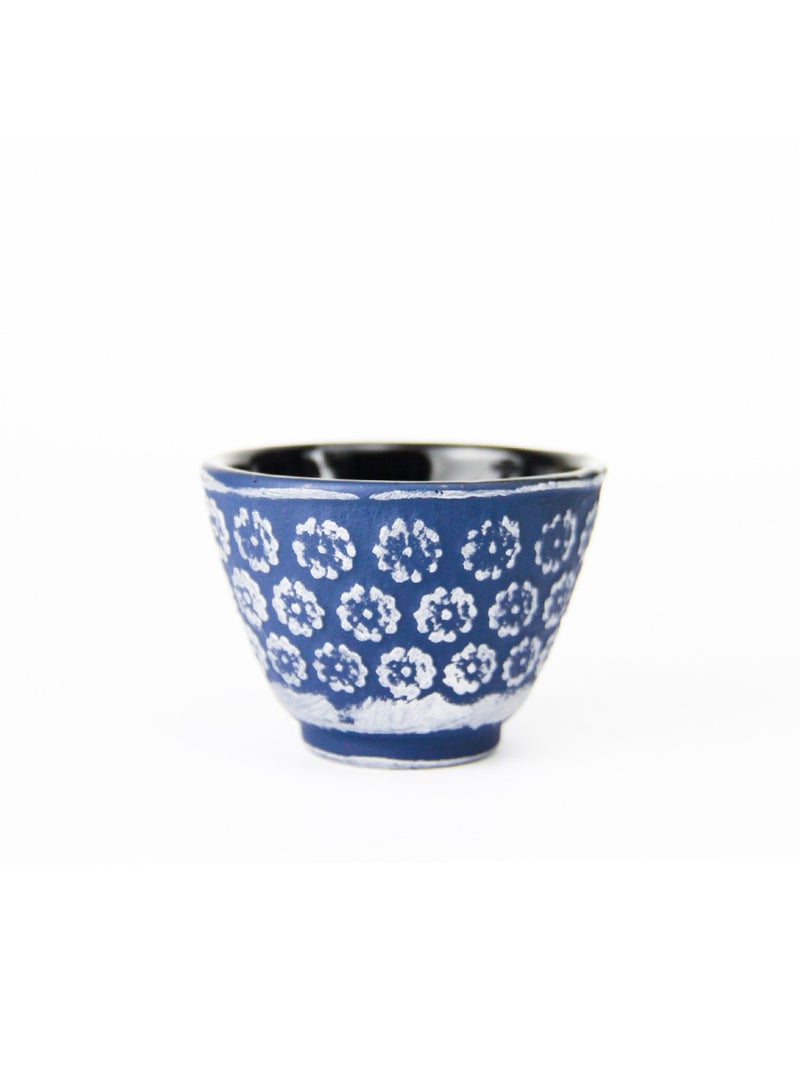 Tealand Durable Heat Resistant Cast Iron Tea Cup For plain Tea Herbal Tisane, and Fruit Melange 50ml Blue  - Image 1