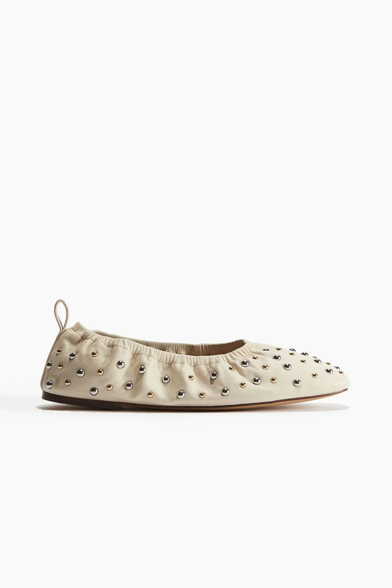 H&M Studded ballet pumps