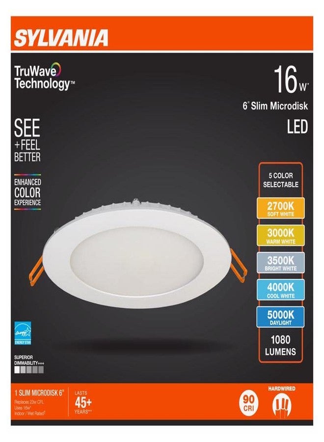 سيلفانيا طقم سيلفانيا TruWave White Disklight Retrofit Kit، مصباح LED غائر بدون علبة، 16 واط - Image 5