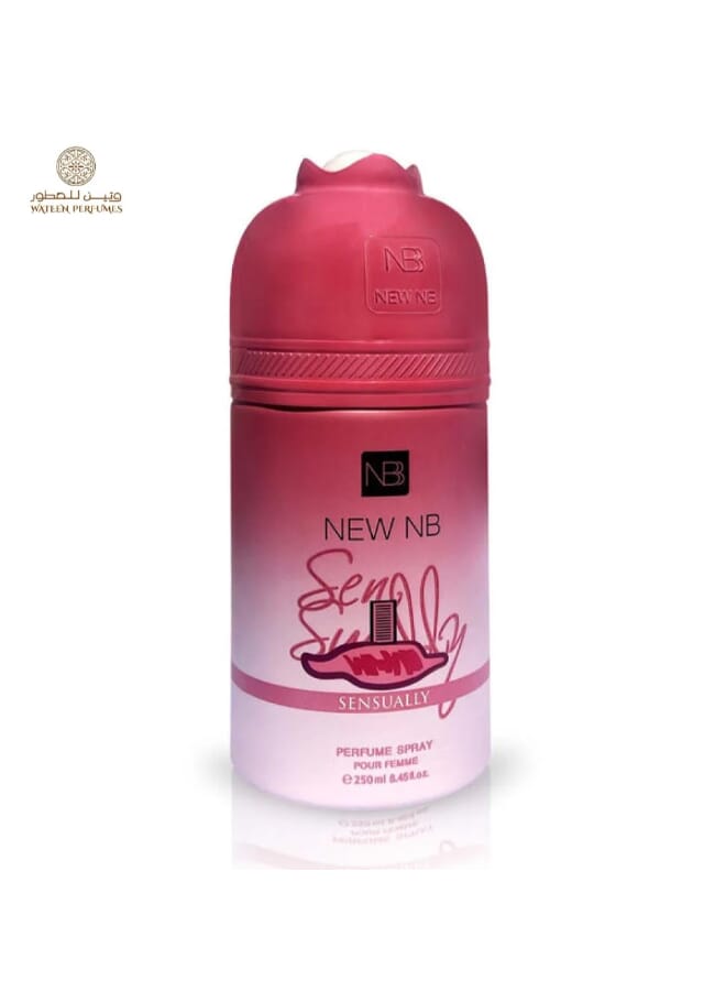 NEW NB Sensually Deodorant Body Spray for Women | Citrus, Floral & Sandalwood Scent - 250ml - Image 1