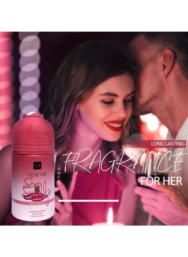 NEW NB Sensually Deodorant Body Spray for Women | Citrus, Floral & Sandalwood Scent - 250ml - Image 5