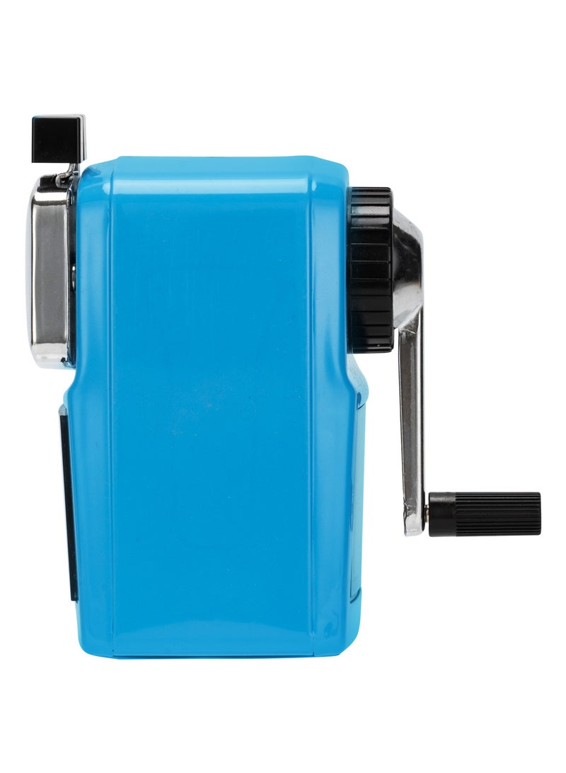 Deli مبراة أقلام دوارة دلي E0620 قطعة واحدة، 125×73×132 مم تصميم يدوي مع حاوية للتخلص من الشظايا - مثالية للاستخدام في المدرسة والمكتب - Image 5