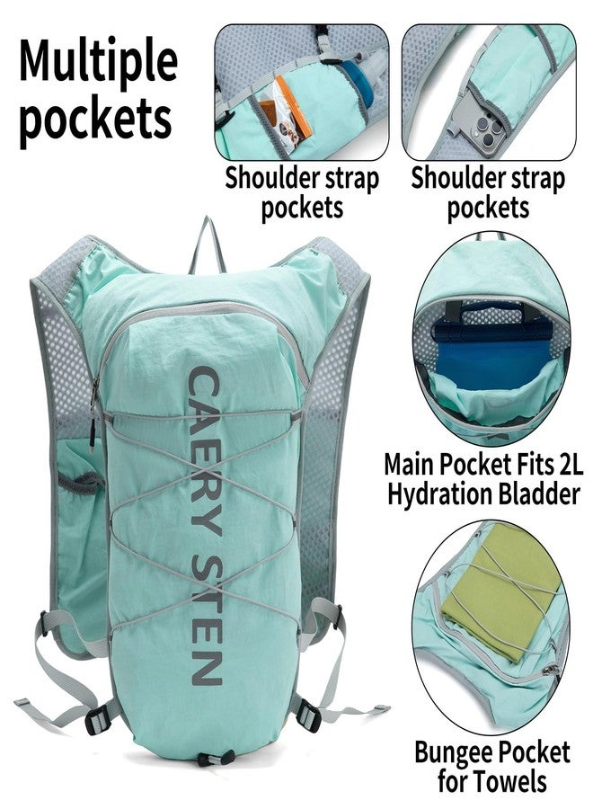 CAREYSTEN CAERYSTEN Hydration Backpack，Running Hydration Vest Backpack with 1.5-Liter Water Bag, Suitable for Hiking, Cross-Country Running, Cycling, Marathon Races, Unisex (Pink, 1) - Image 5