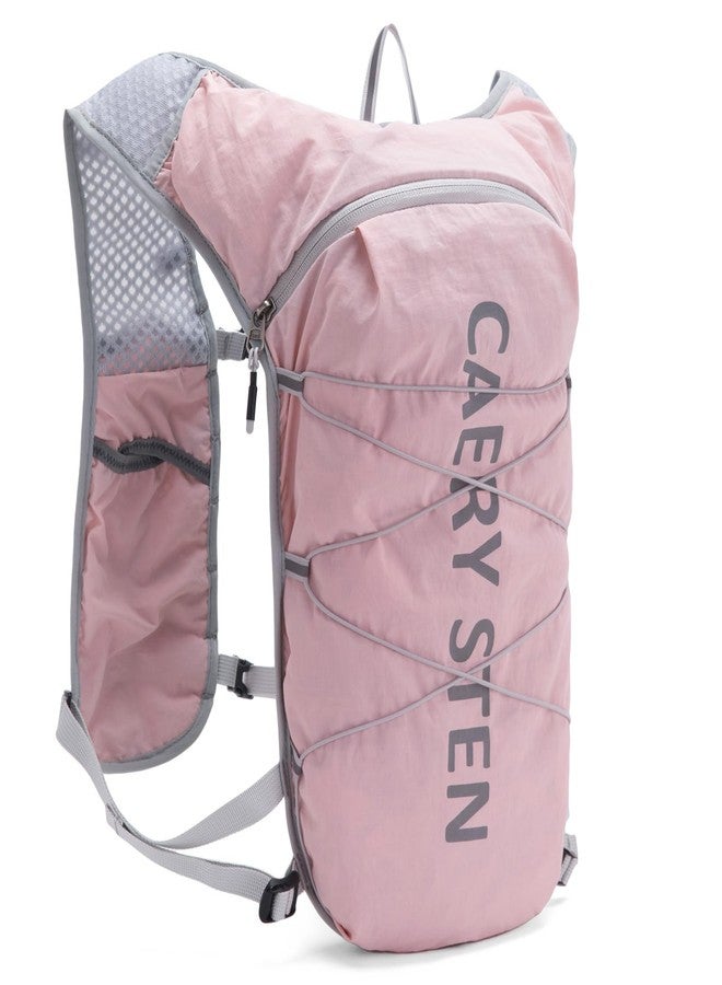CAREYSTEN CAERYSTEN Hydration Backpack，Running Hydration Vest Backpack with 1.5-Liter Water Bag, Suitable for Hiking, Cross-Country Running, Cycling, Marathon Races, Unisex (Pink, 1) - Image 1