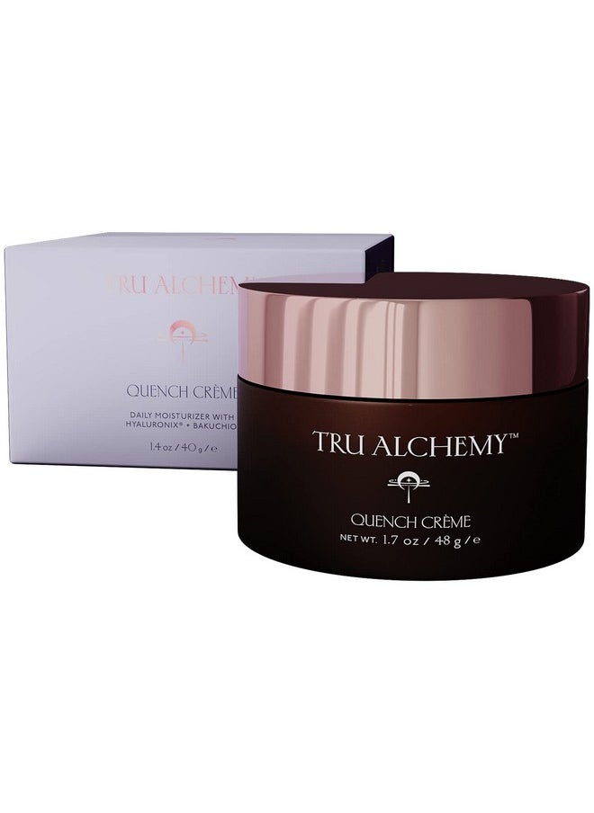 Tru Alchemy Quench Crème Daily Facial Moisturizer Hyaluronic Acid Vitamin C & Bakuchiol (Better Than Retinol) Daily Firming Skin Moisturizer Face Cream For Women 1.7 Fl Oz/48 G  - Image 1