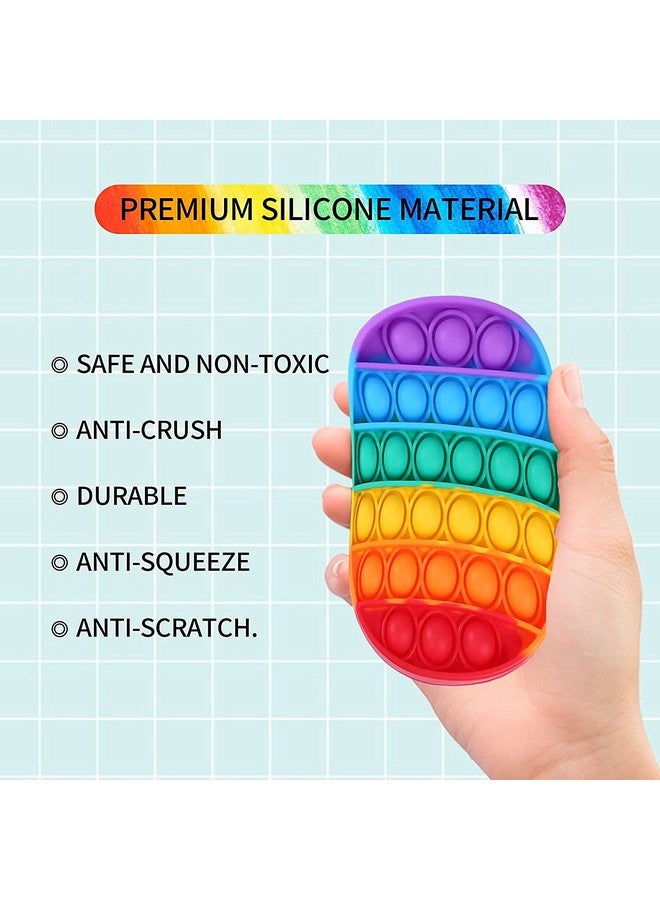 فنبلاست لعبة FunBlast Pop It Fidget Toy - لعبة تخفيف التوتر من السيليكون لذوي الاحتياجات الخاصة المصابين بالتوحد، لعبة حسية بالضغط (على شكل قلب) - Image 2