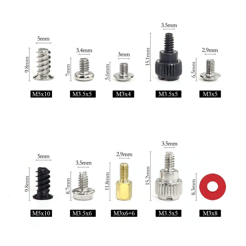 Laprite 300 PCs Personal Computer Screw Standoffs Set Kit for Hard Drive, Computer Case, Motherboard, Fan, Power Graphics Card - Image 4