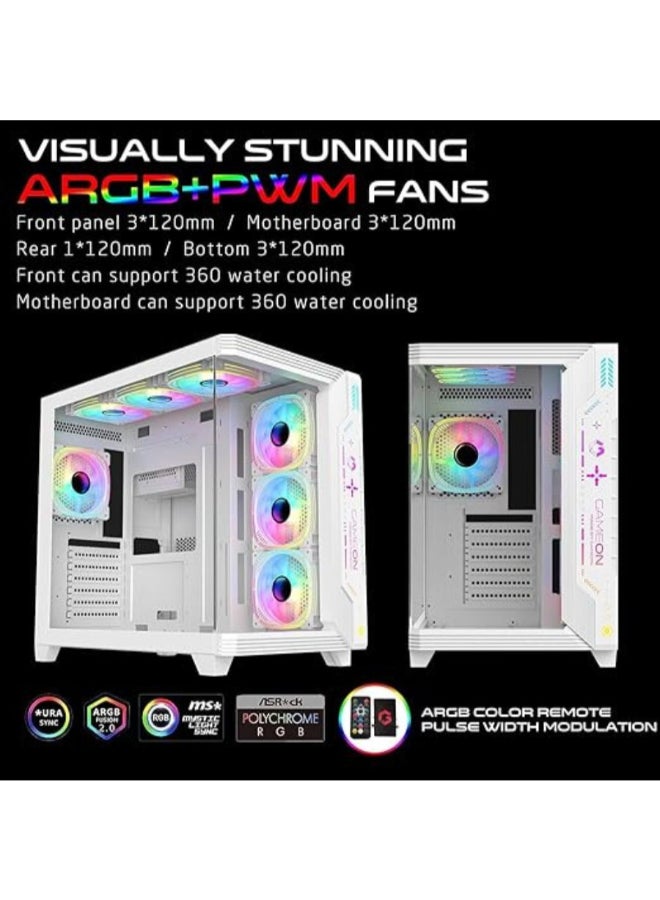 GAMEON Gaming PC With Core i5-14400F Processor/16GB RAM DDR4/1TB SSD/6GB Nvidia GeForce RTX 3050 Graphics/ White - Image 3