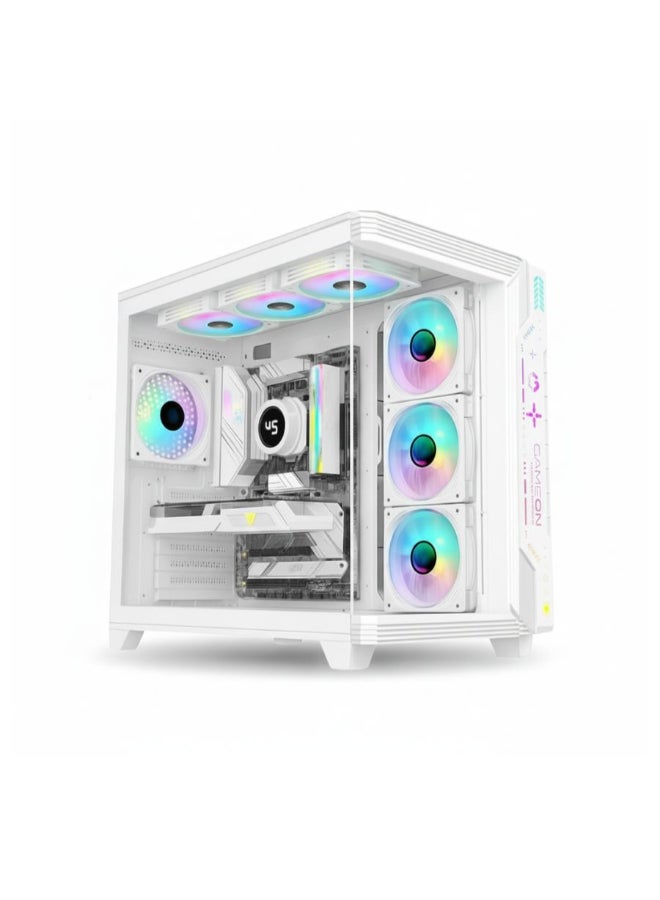 GAMEON Gaming PC With Core i5-14400F Processor/16GB RAM DDR4/1TB SSD/6GB Nvidia GeForce RTX 3050 Graphics/ White - Image 1