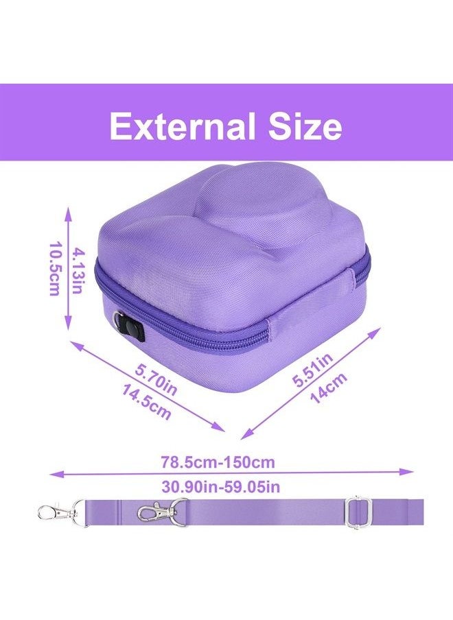 Aenllosi - Hard Carrying Case Replacement for Fujifilm Instax Mini 12/11 Instant Camera,Protective Case Compatible with Instax Camera Mini 12/11(Only Case,Lilac Purple) - Image 1