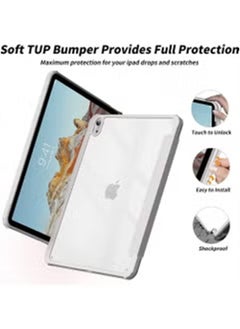 LCYLJGY Case for iPad (A16) 11th 11 inch 2025/iPad 10th 10.9 inch 2022 Clear Transparent Back Shell with Pencil Holder, Auto Sleep/Wake Case Cover for iPad 10th 10.9inch 2022/iPad 11th 11inch 2025  - Image 3