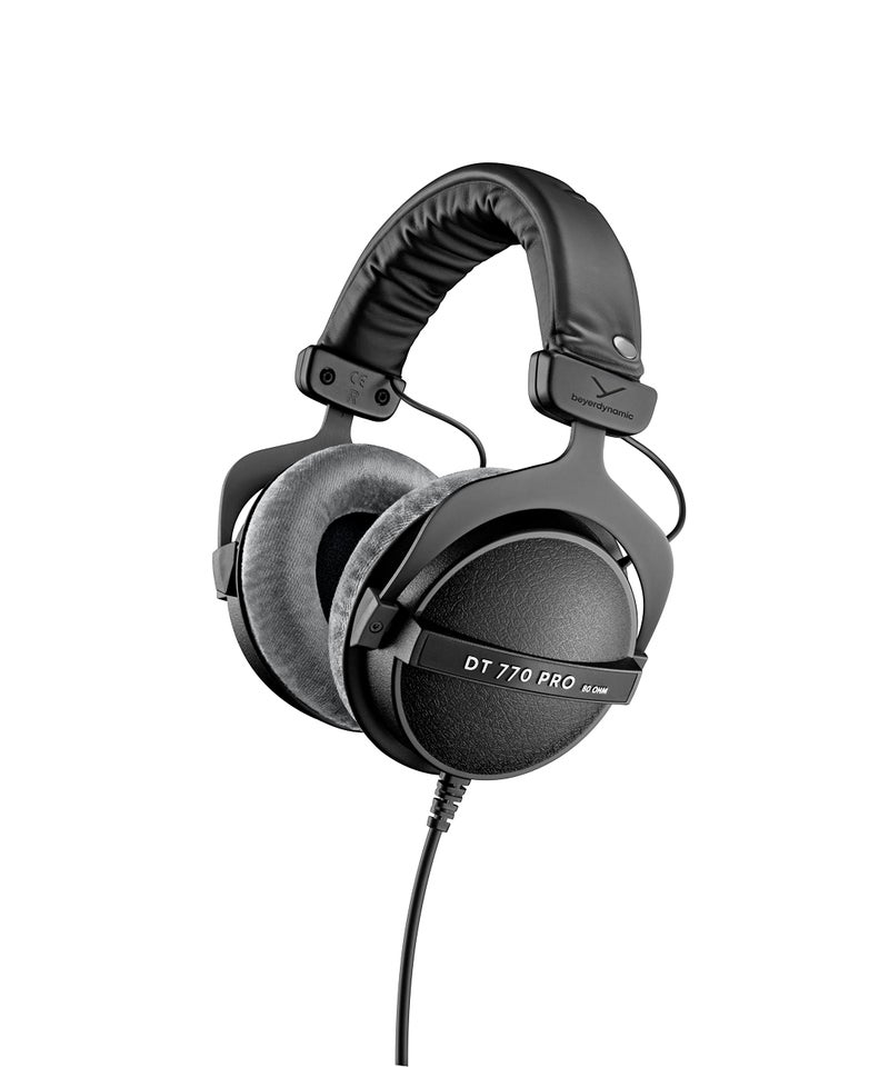 Beyer Dynamic beyerdynamic DT 770 PRO 80 Ohm Over-Ear Studio Headphones in Gray. Enclosed design, wired for professional recording and monitoring - Image 1