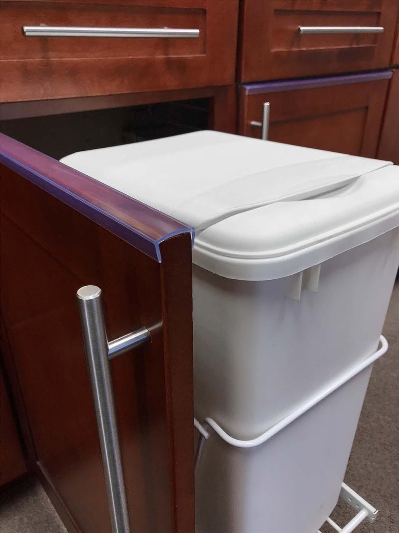 Outwater Industries  34 Inch 75 Cabinet Door Protector Edge Guard in Clear  Fits 34 Edge  24 Inch Pack of 3 - Image 4