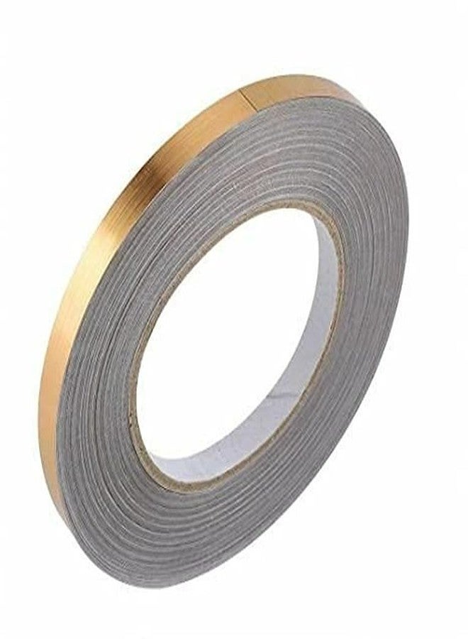 AR TAPES & PLASTICS AR 50 Meters Golden Tape, Home Floor Wallpaper Waterproof Tiles, Tile Gap Tiles Stickers for Floor - 1 CM Wide, Gold (1) - Image 2