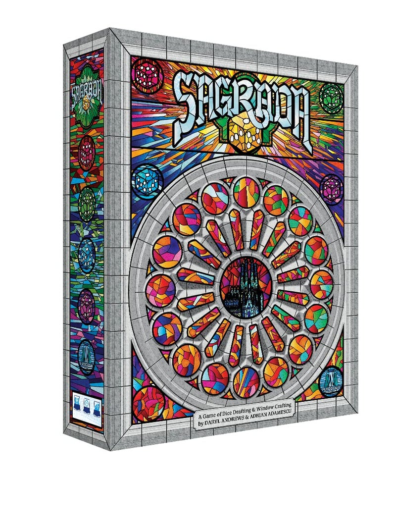 Floodgate Games Sagrada Board Game | Family Game for Kids and Adults | Dice Drafting and Placement Strategy Game | Ages 10+ | 1 to 4 Players | by Floodgate Games - Image 1