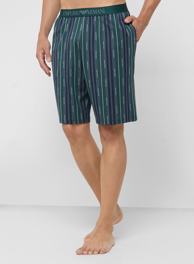 EMPORIO ARMANI Logo T-Shirt And Shorts Set - Image 4